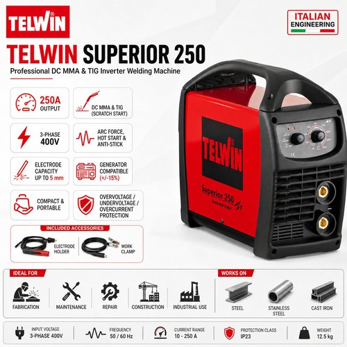 Telwin superior 250 400v - superior, 250a